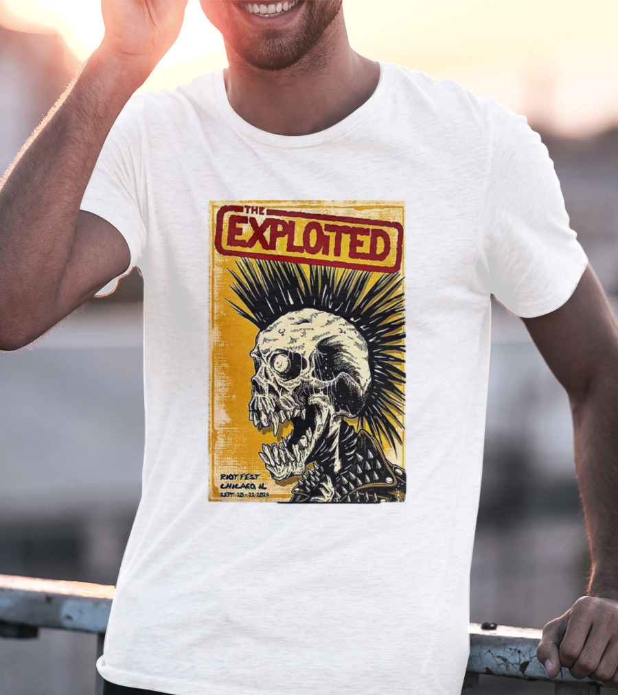 The Exploited Skull Riot Fest Chicago IL Sept 20-22 T-Shirt