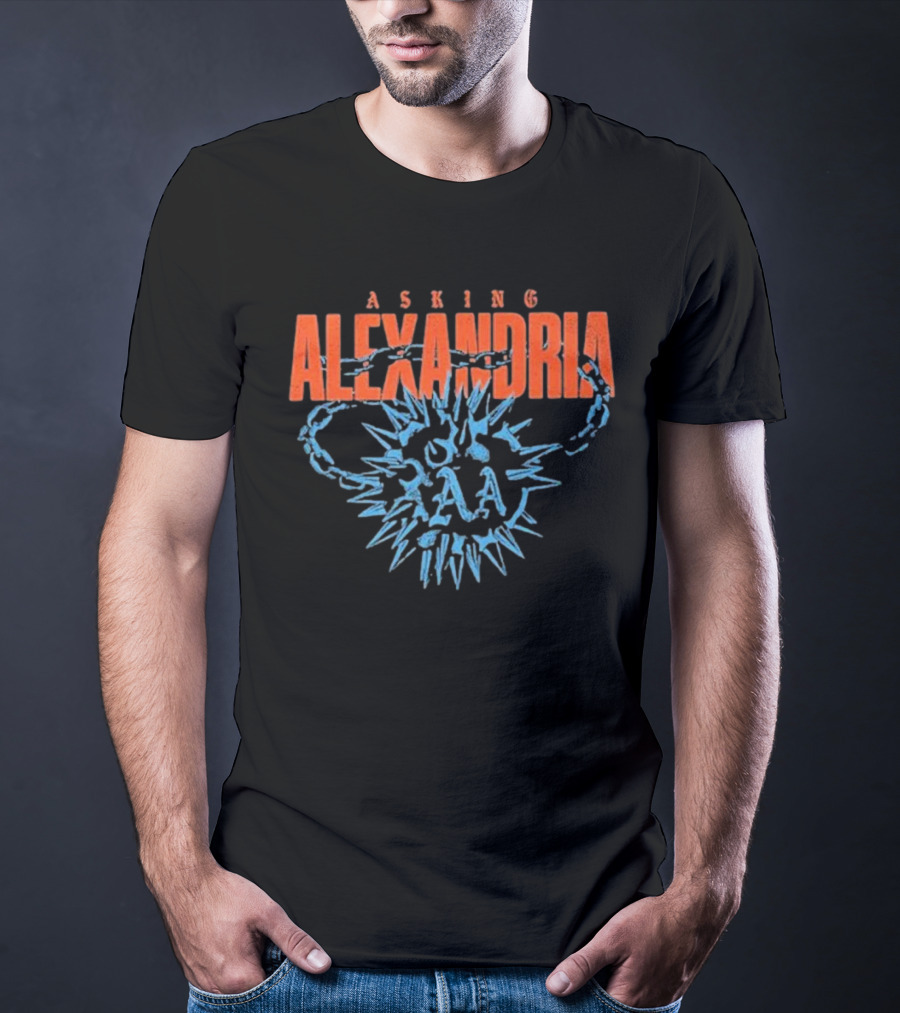 ASKING ALEXANDRIA BLUE FLAIL AND CHAIN T-Shirt