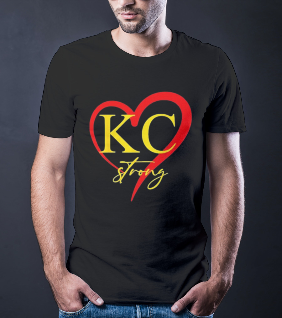 KC Strong Heart Design Kansas City Strong T-Shirt