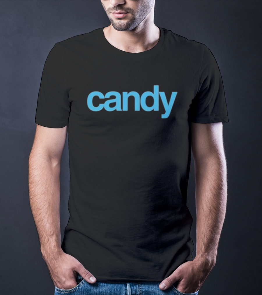 Maison Rapido Candy Blue Text T-Shirt