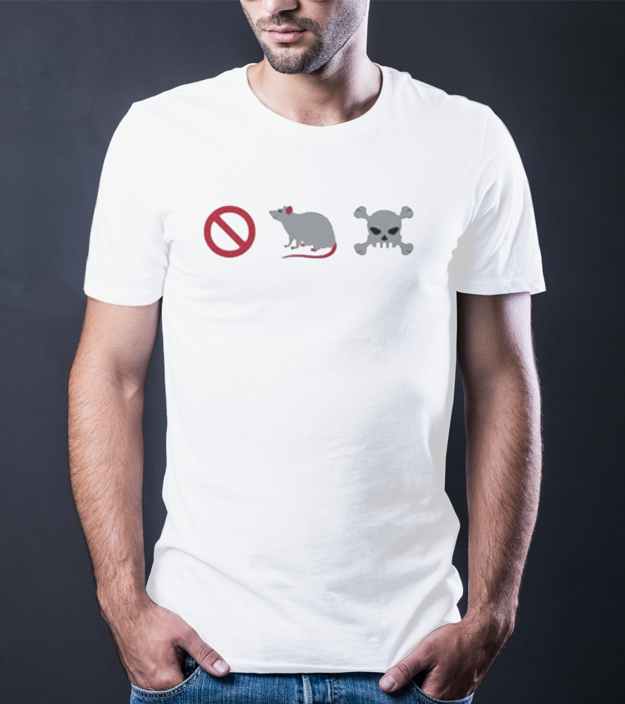 No Rat Skull Poison T-Shirt