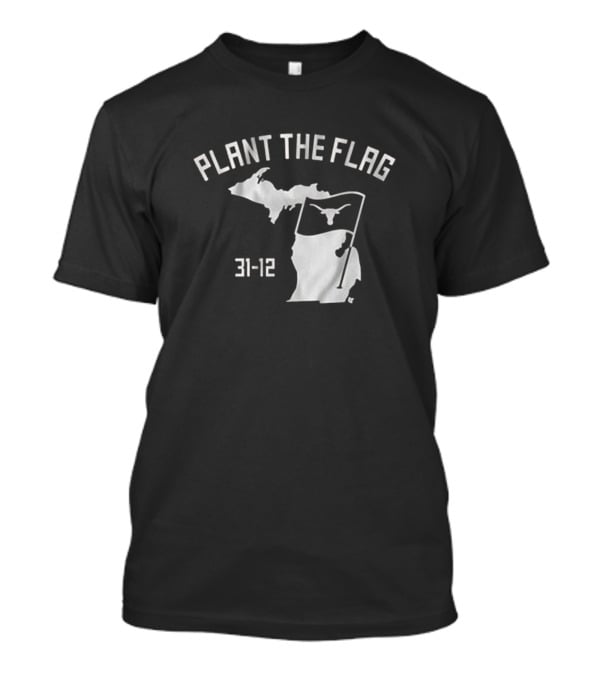 Plant The Flag 31-12 Texas Longhorns Outline T-Shirt