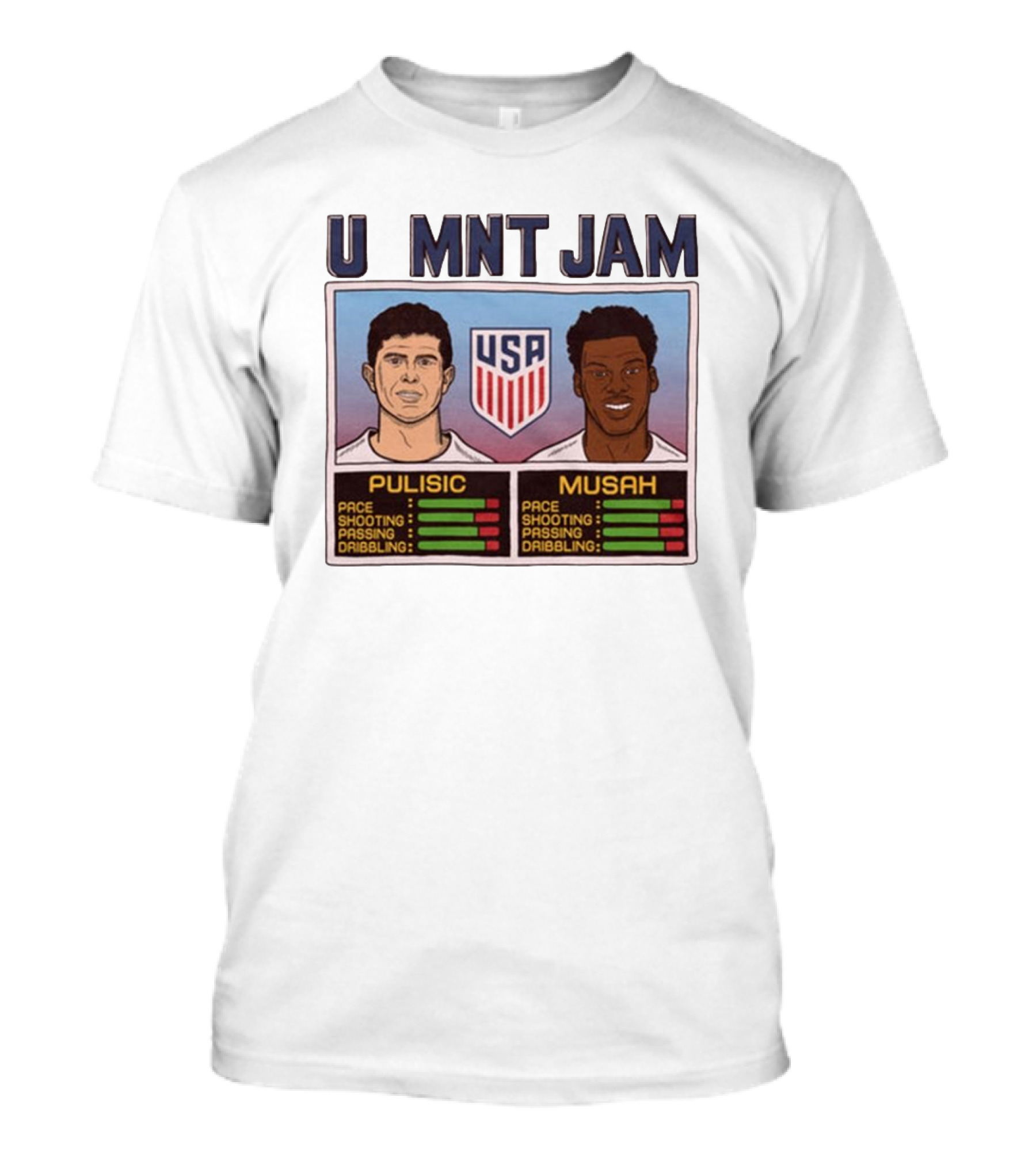 USMNT Jam Pulisic Musah USA Team Pace Shooting Passing Dribbling T-Shirt