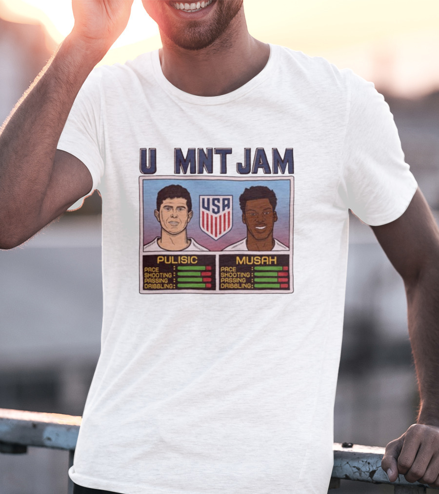 USMNT Jam Pulisic Musah USA Team Pace Shooting Passing Dribbling T-Shirt