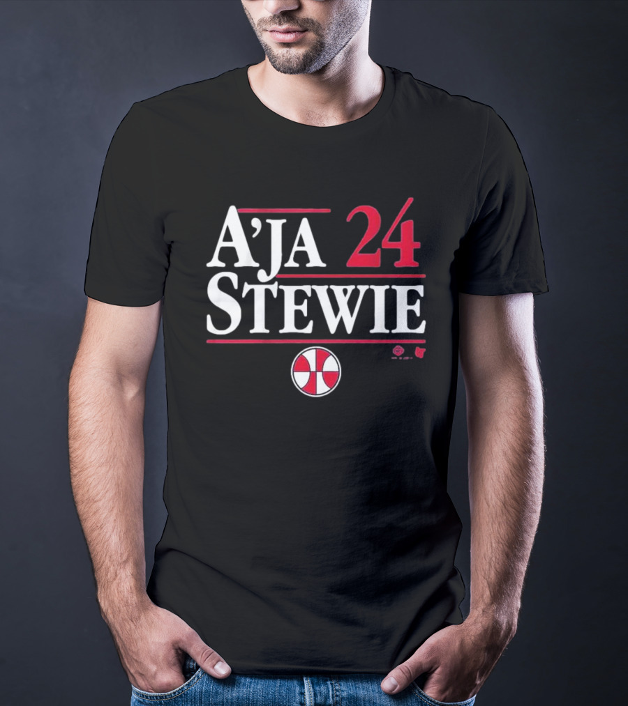 A’ja Stewie 24 Basketball Team Iconic Duo T-Shirt