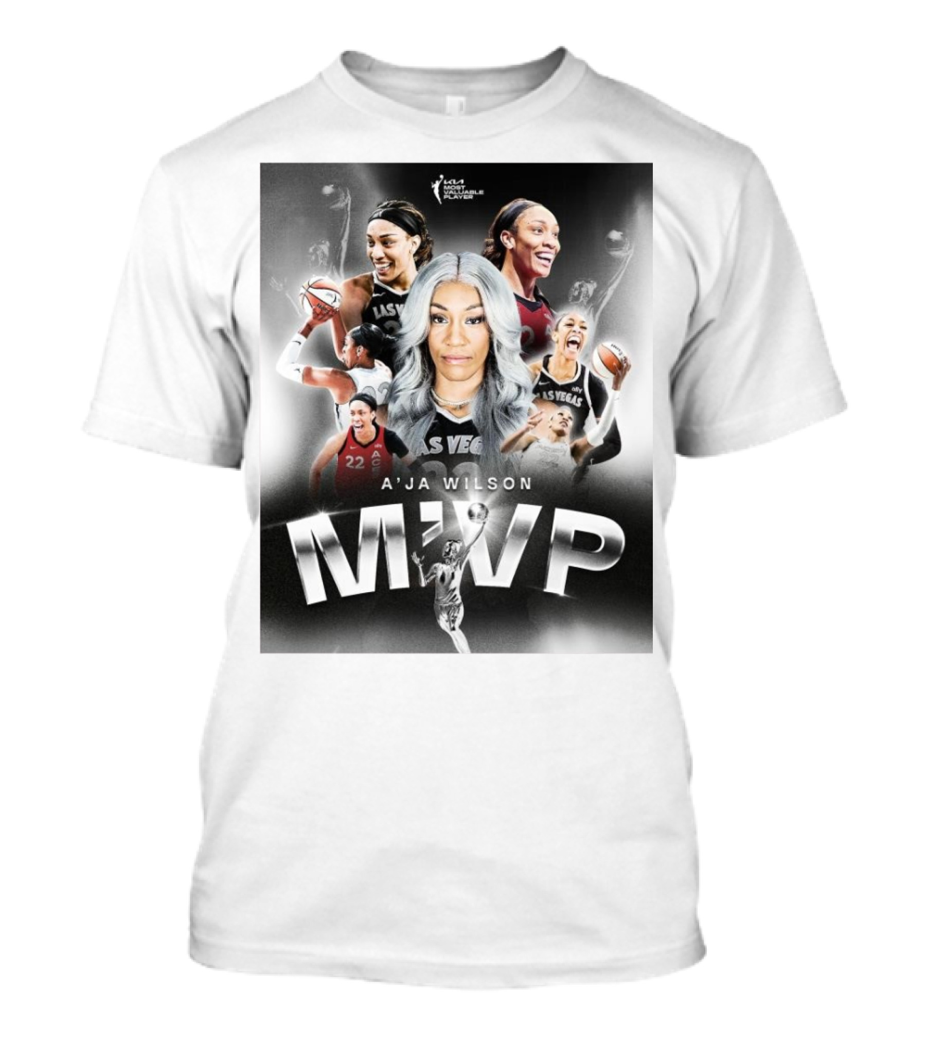 A'ja Wilson Las Vegas Aces WNBA MVP T-Shirt