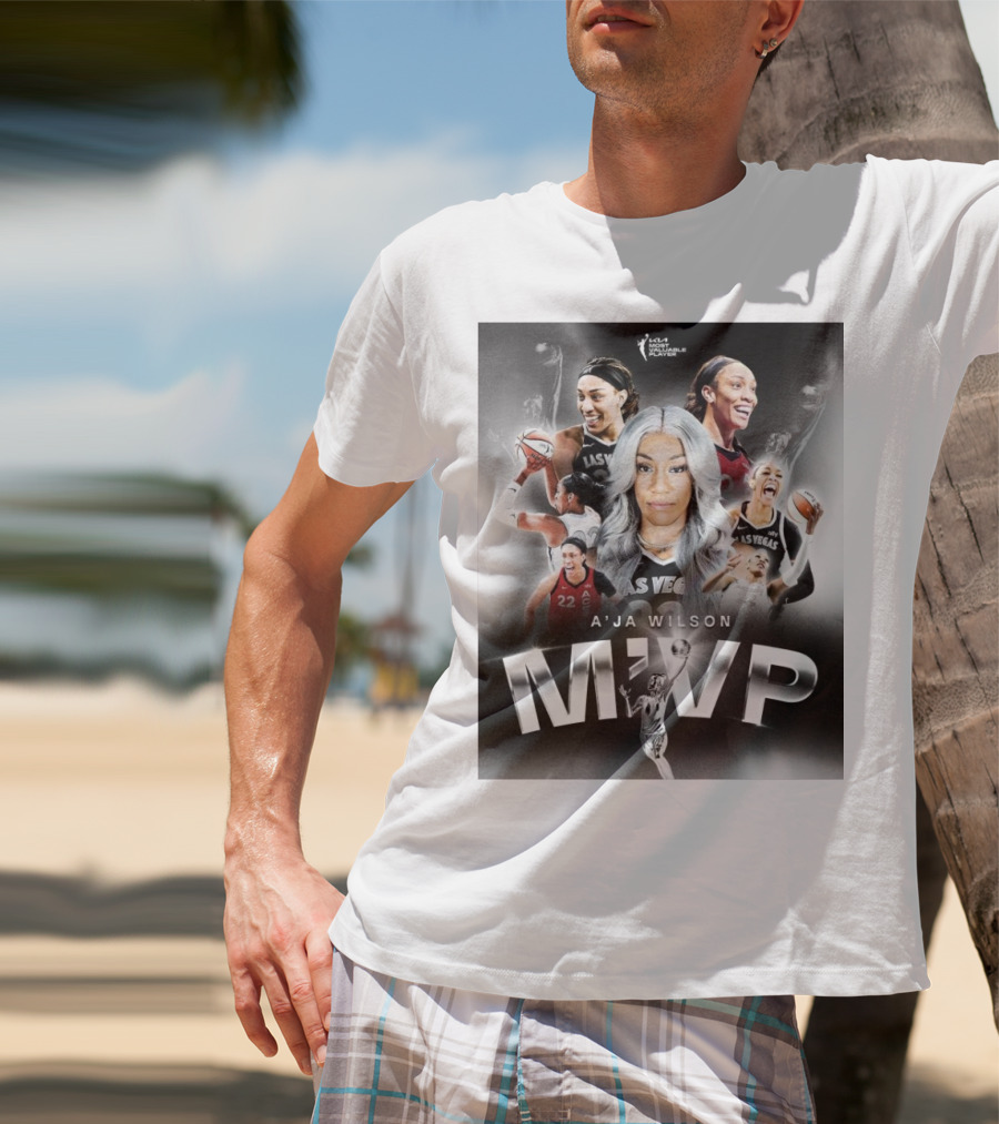 A'ja Wilson Las Vegas Aces WNBA MVP T-Shirt