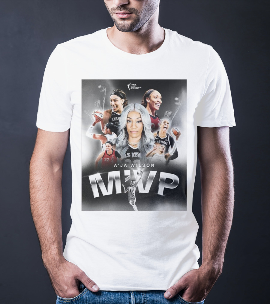 A'ja Wilson Las Vegas Aces WNBA MVP T-Shirt