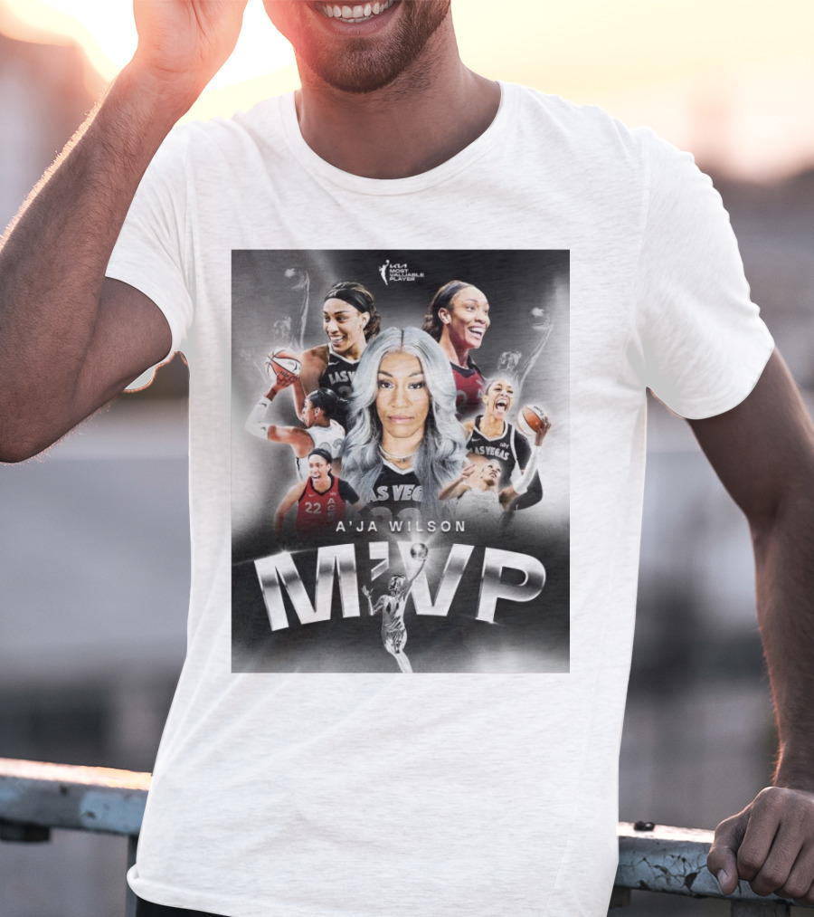 A'ja Wilson Las Vegas Aces WNBA MVP T-Shirt