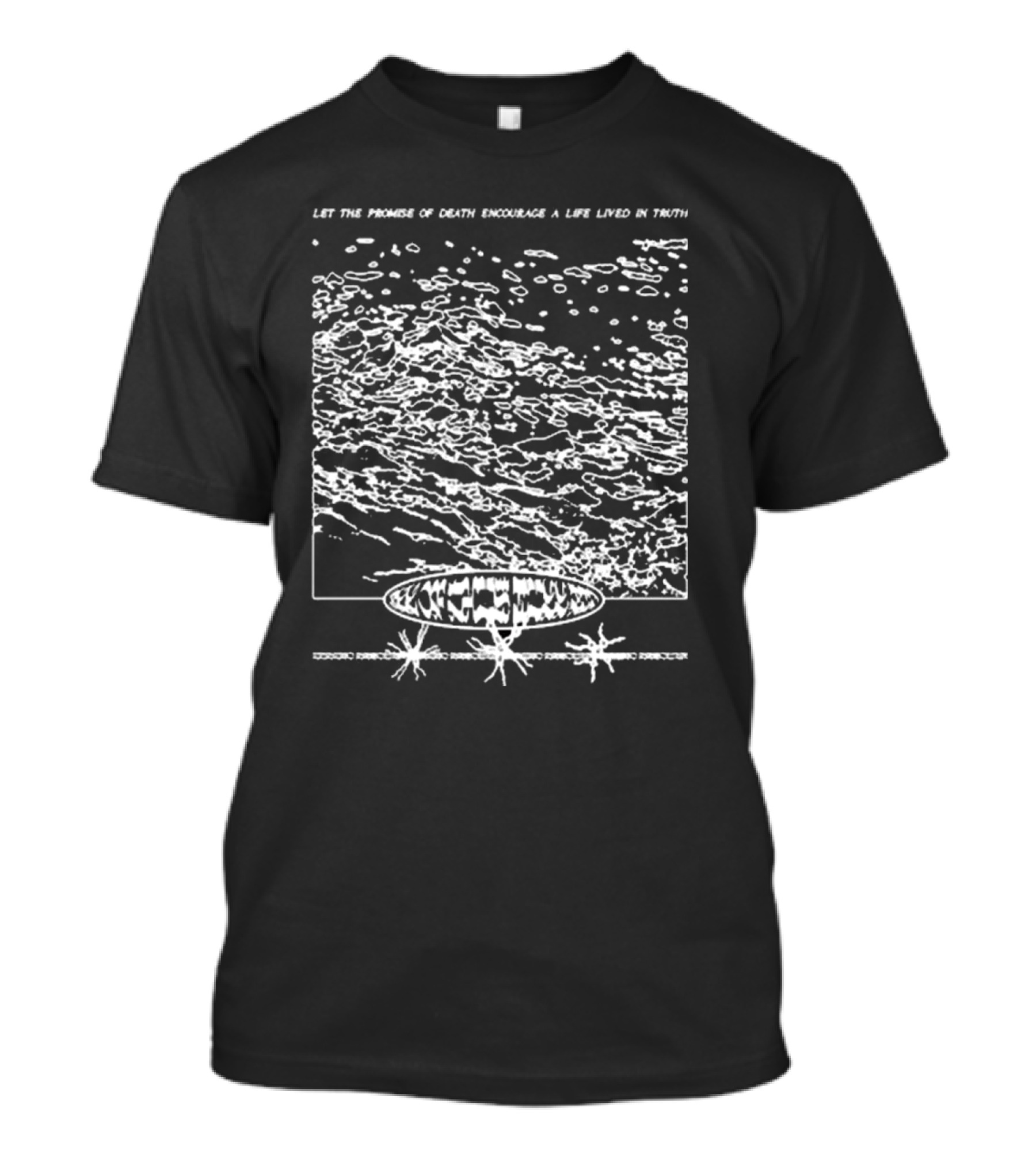 Let The Promise Of Death Encourage A Life Lived In Truth Mysterious Cosmic Landscape And Abstract T-Shirt
