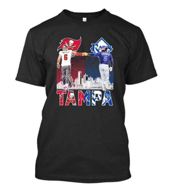 Mayfield 6 Buccaneers Franco 5 Rays Tampa City Collaboration T-Shirt