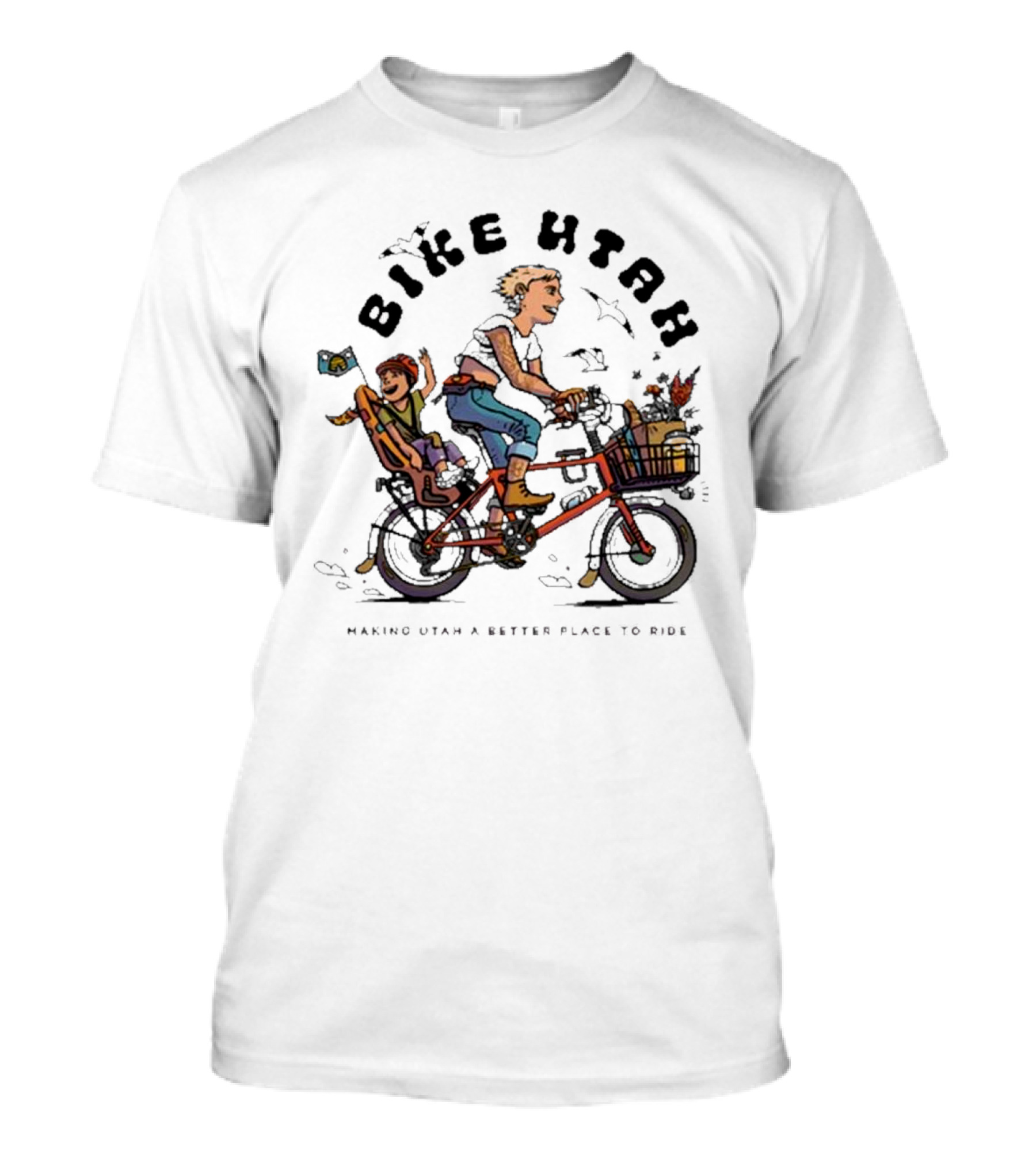 Bike Utah Bliss Making Utah A Better Place To Ride T-Shirt