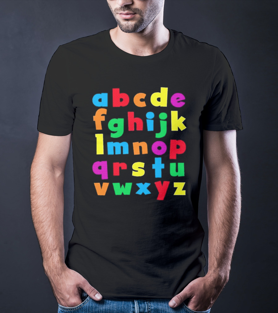 Colorful Alphabet Educational ABCs For Kids Learning T-Shirt