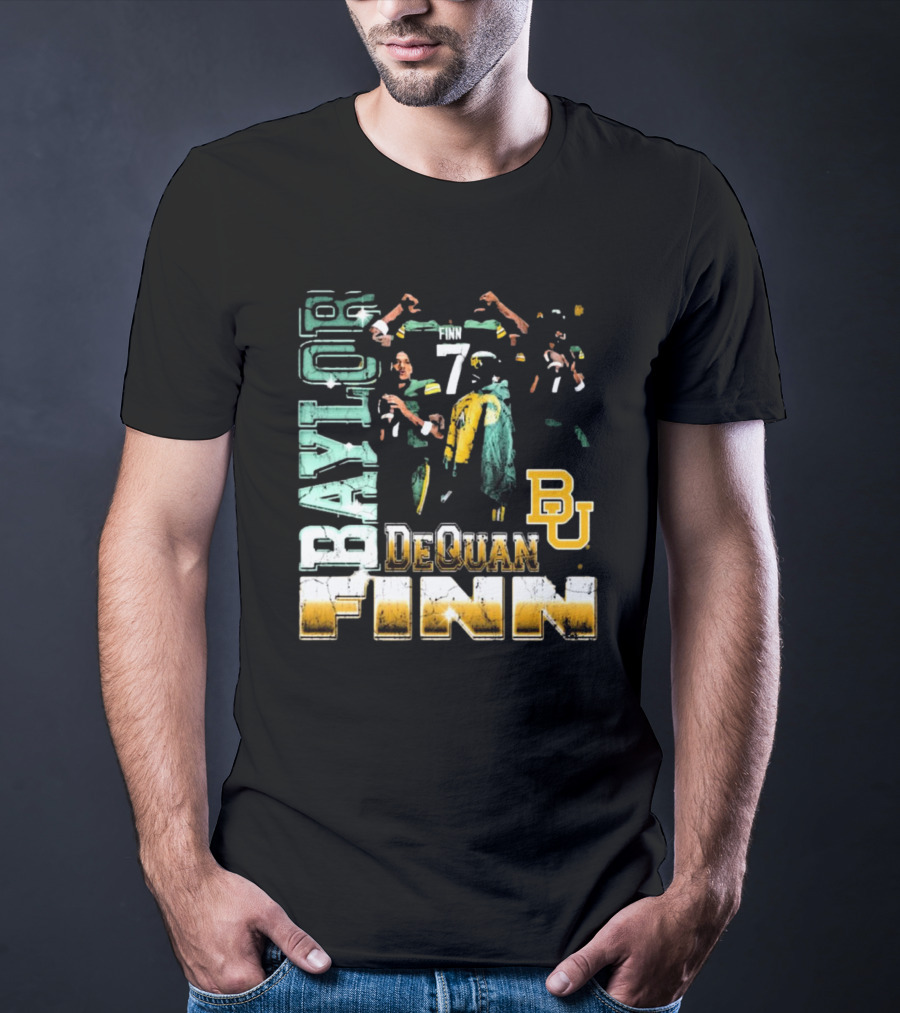 Baylor Bears Dequan Finn 7 BU T-Shirt