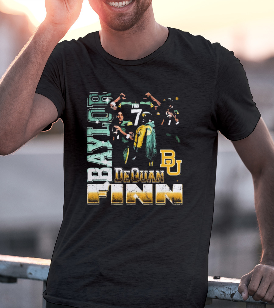 Baylor Bears Dequan Finn 7 BU T-Shirt