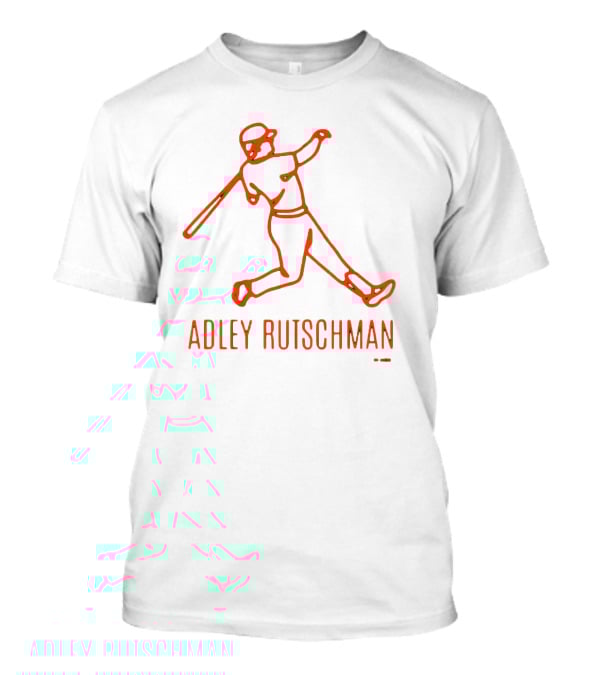 Adley Rutschman Lean Back Baltimore Orioles MLB Outline T-Shirt