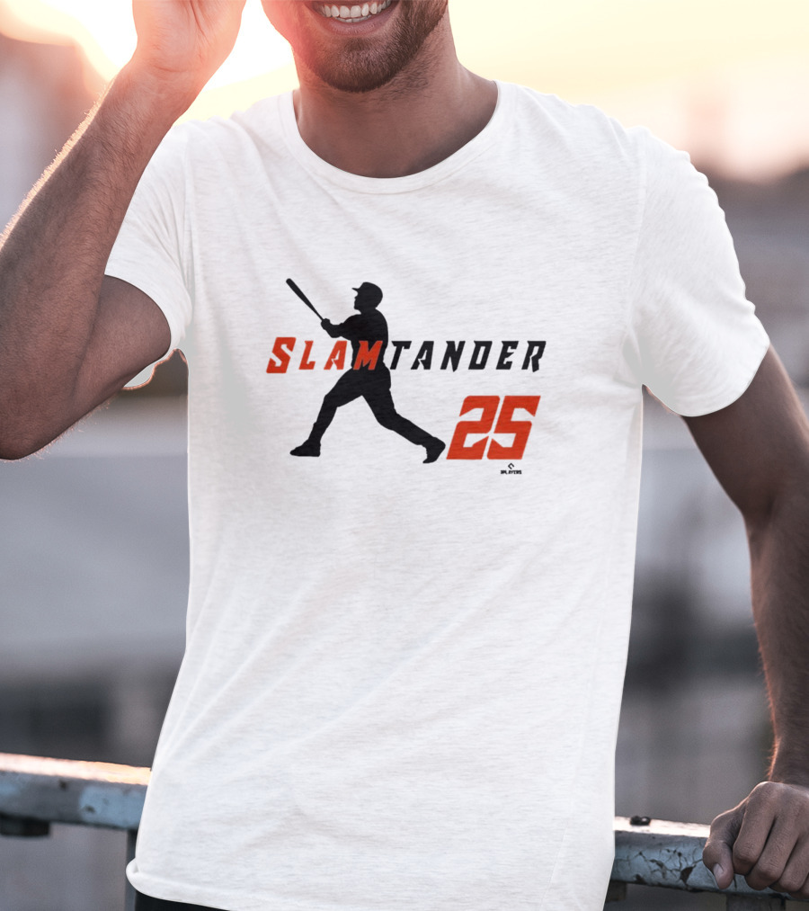 Anthony Santander Slamtander 25 Baltimore Orioles MLB Swing T-Shirt