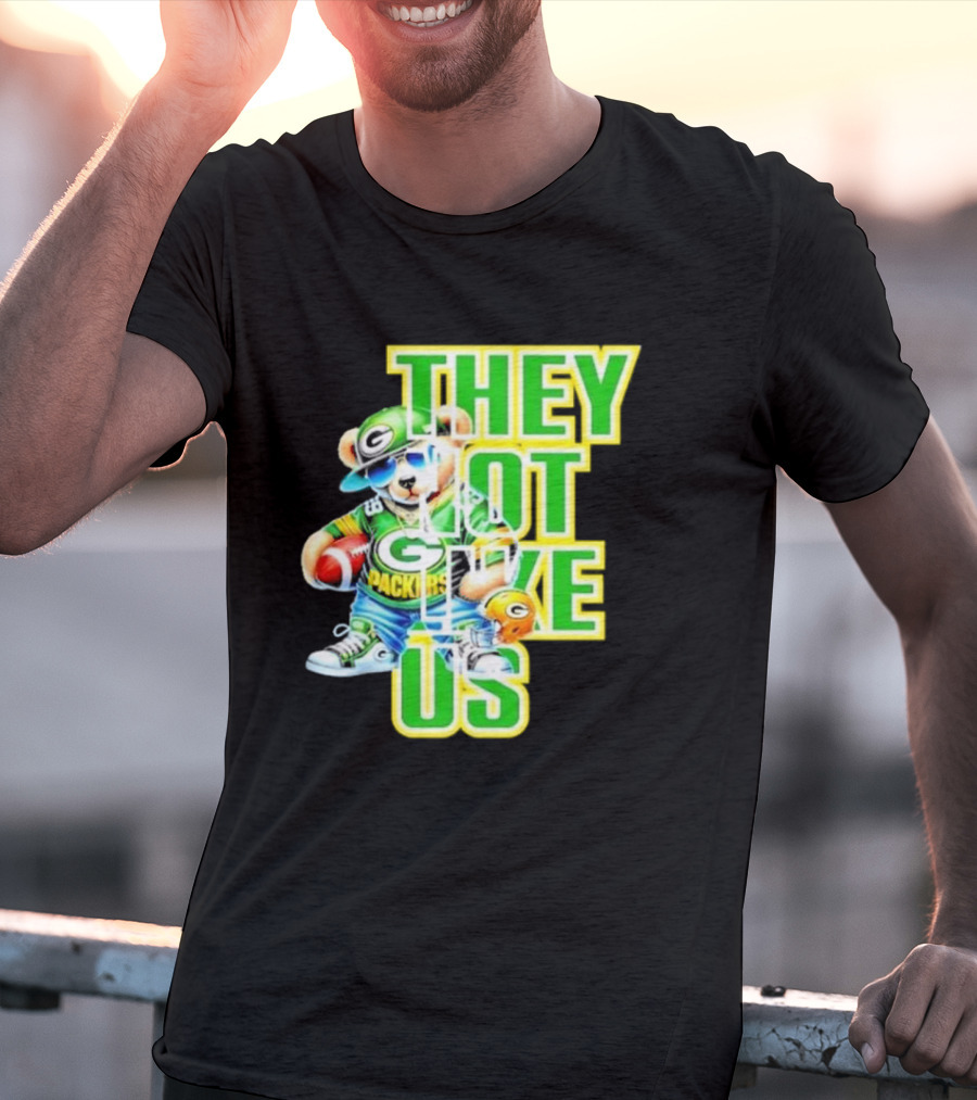 Green Bay Packers Bear They Not Like Us Football T-Shirt