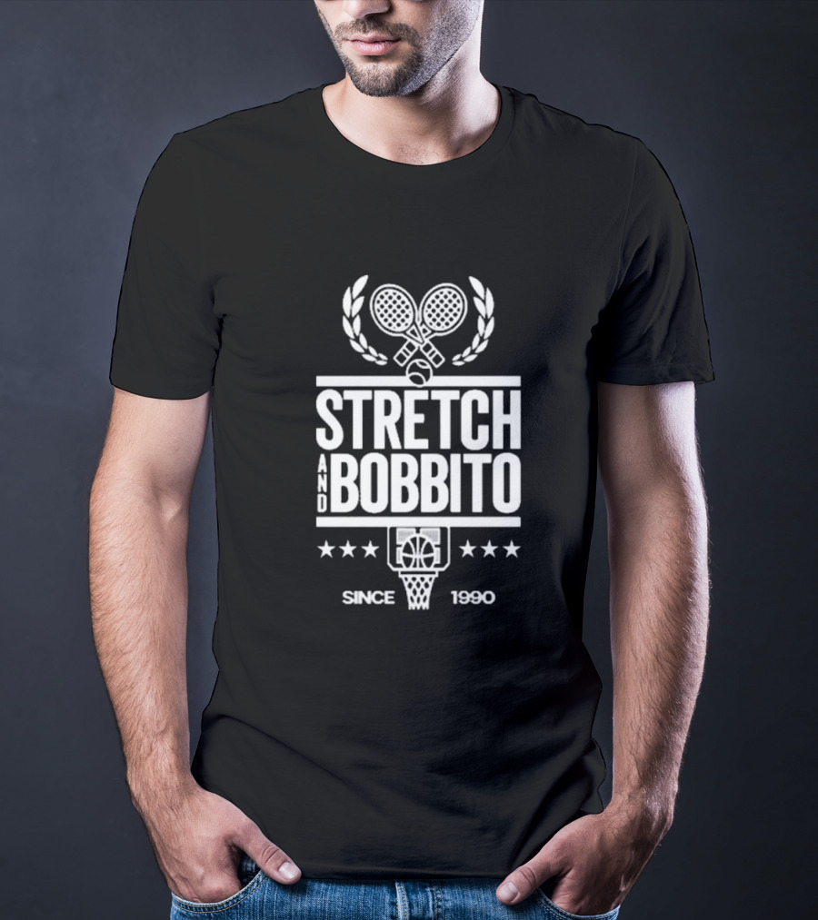 Koolboblove Stretch And Bobbito Court Tennis And Basketball Since 1990 T-Shirt