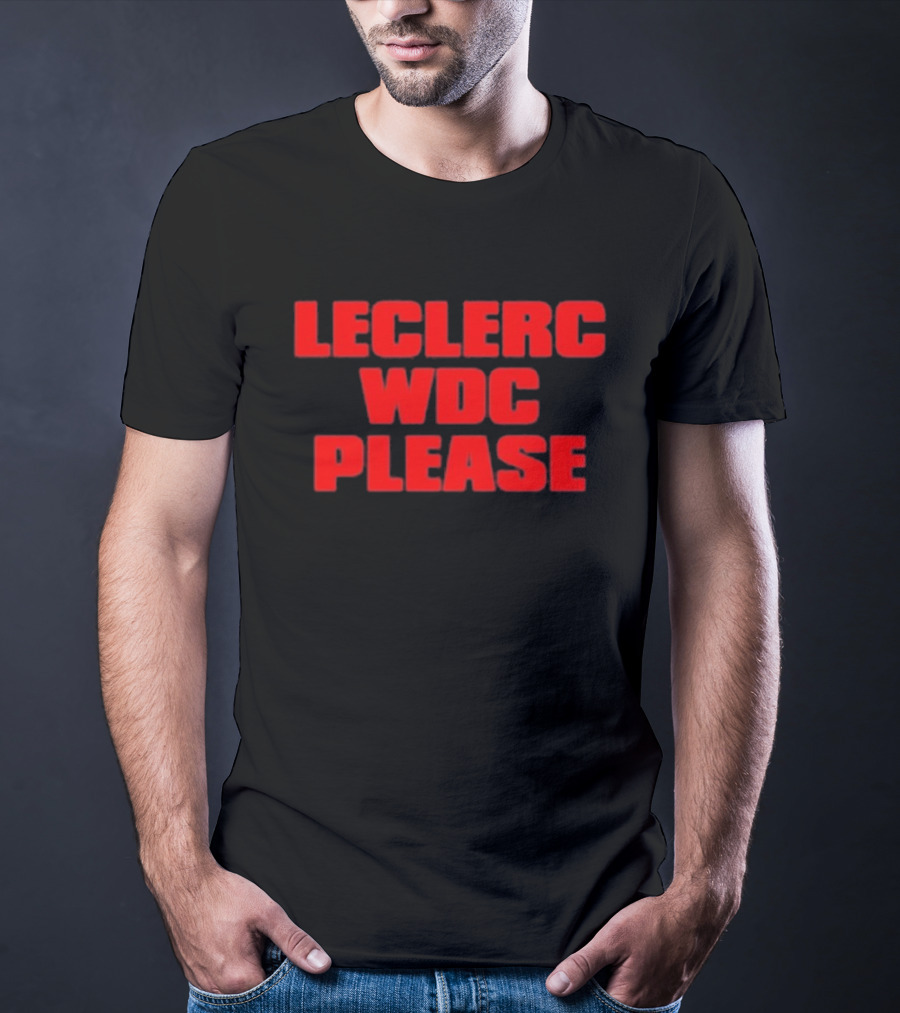 Leclerc WDC Please F1 Racing Champion Quest T-Shirt