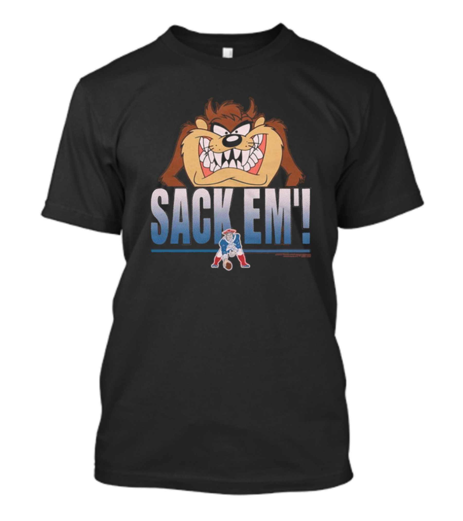 Sack Em' Looney Tunes Taz X New England Patriots NFL T-Shirt