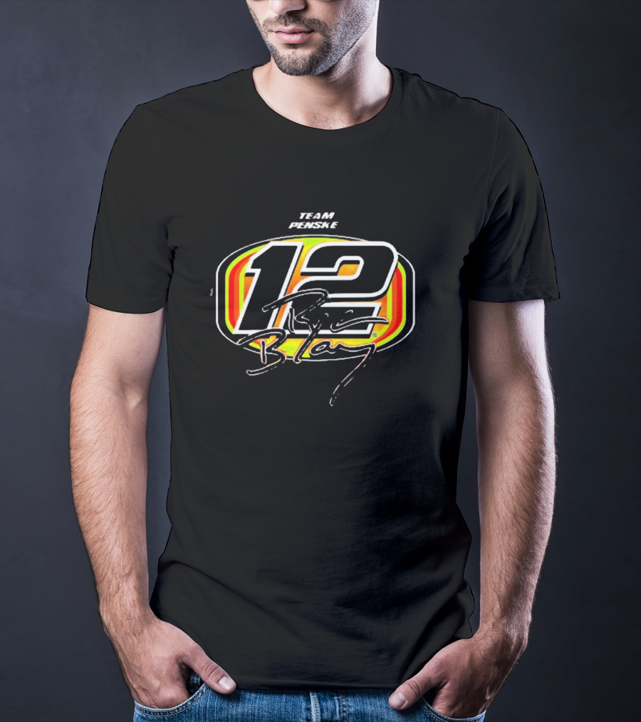 Ryan Blaney Team Penske 12 Menards Signature T-Shirt