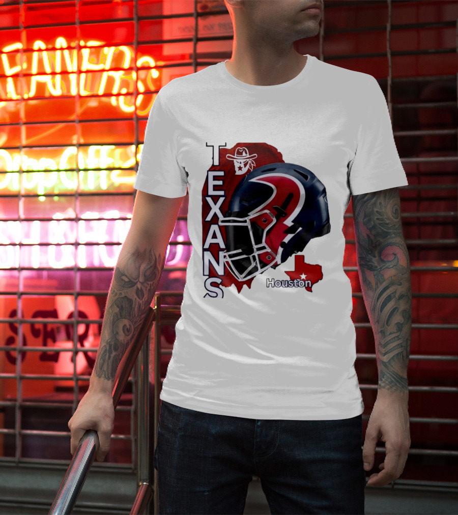 Texans Houston Team Spirit Sports Helmet Texans T-Shirt