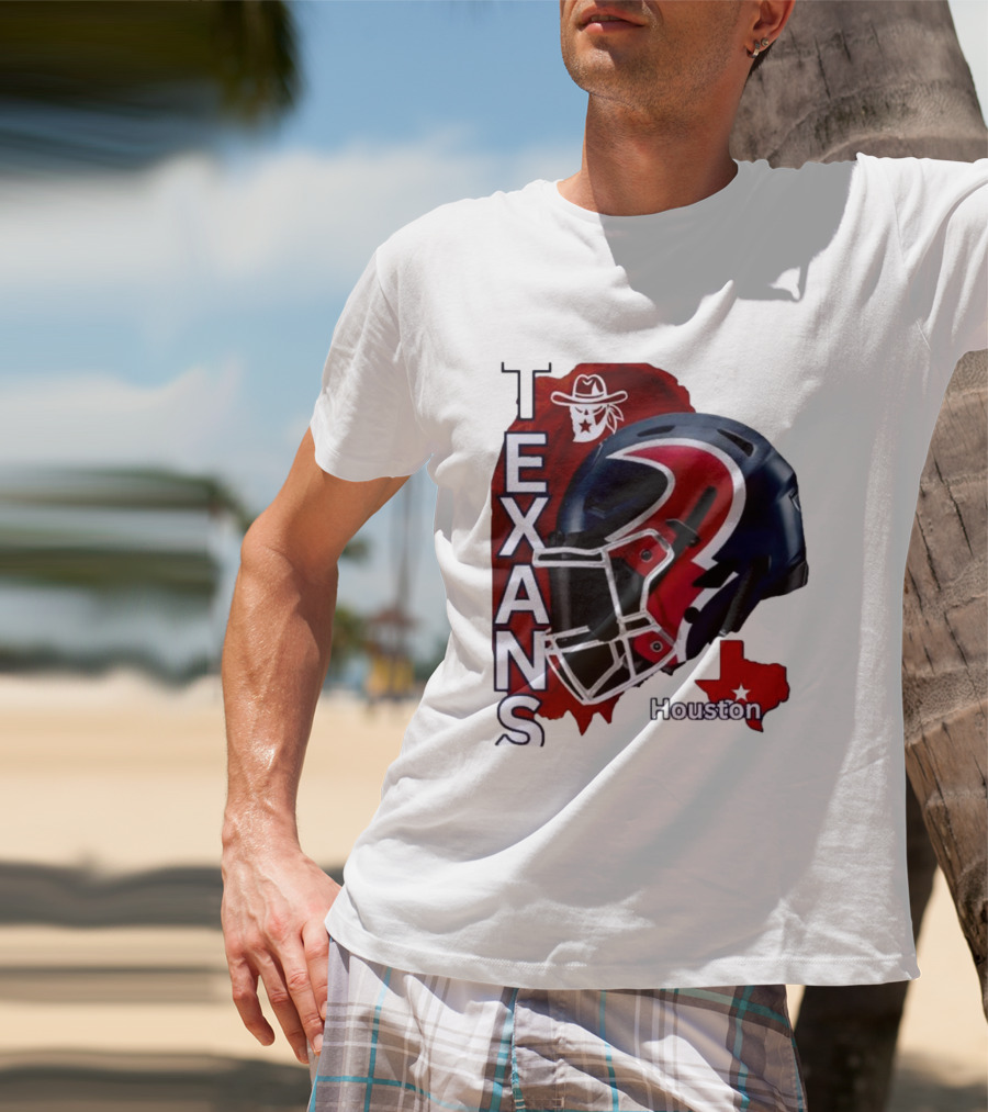 Texans Houston Team Spirit Sports Helmet Texans T-Shirt