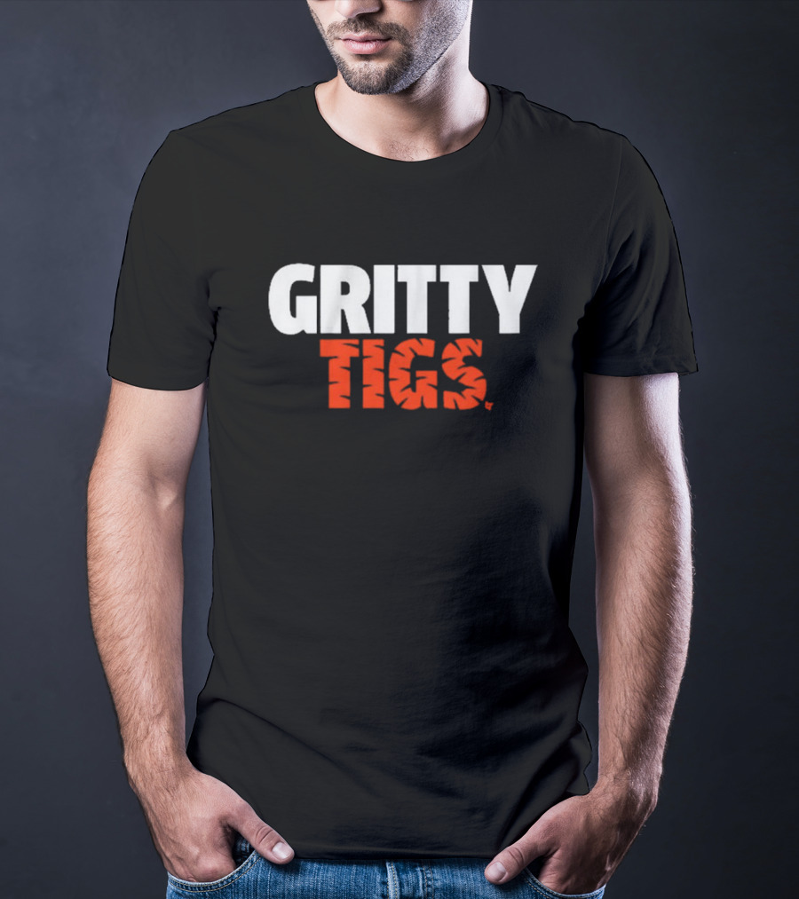 Detroit Tigers Baseball Gritty Tigs Bold Team Spirit T-Shirt