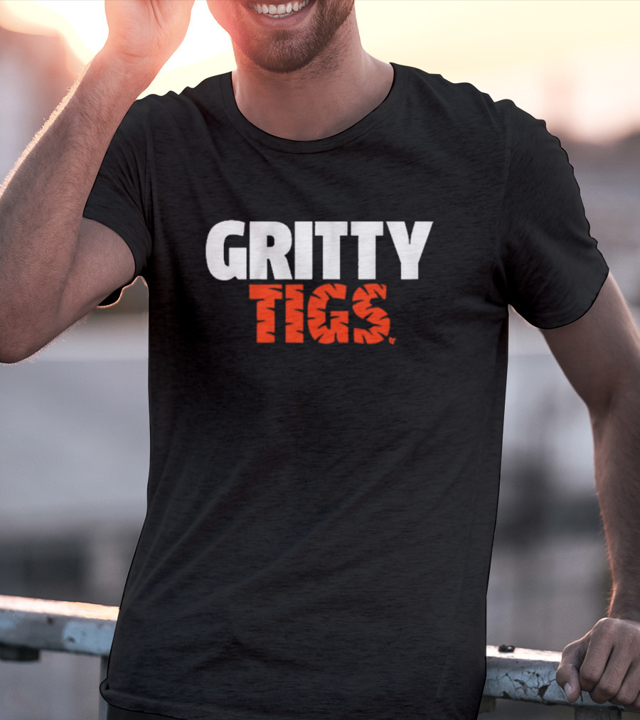 Detroit Tigers Baseball Gritty Tigs Bold Team Spirit T-Shirt