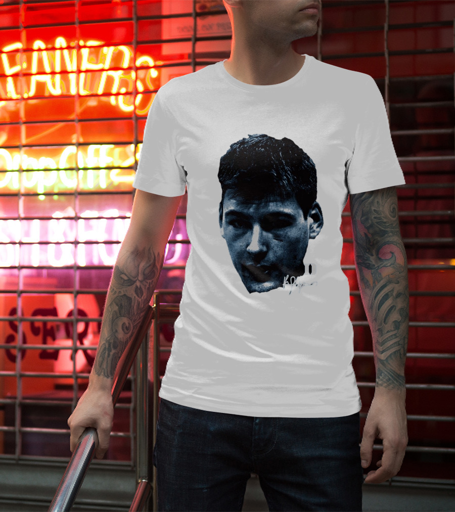 Kyle Filipowski Duke Blue Devils Signature Big Head Image T-Shirt