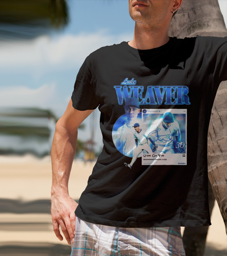 Luke Weaver Dream Weaver New York Concrete Jungle 30 Signature Playoffs T-Shirt