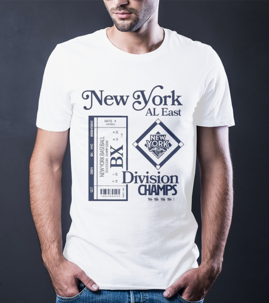 New York AL East BX Baseball Division Champs T-Shirt
