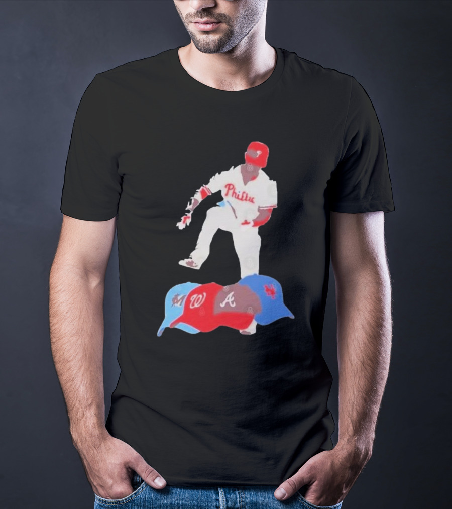 Philadelphia Phillies Stomp Atlanta Washington New York Miami NL East Champs T-Shirt