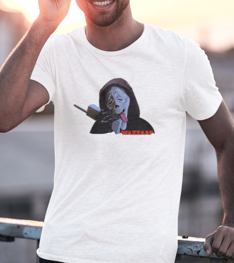 Wazzap Meme Hoodie Ghost Face With Phone T-Shirt