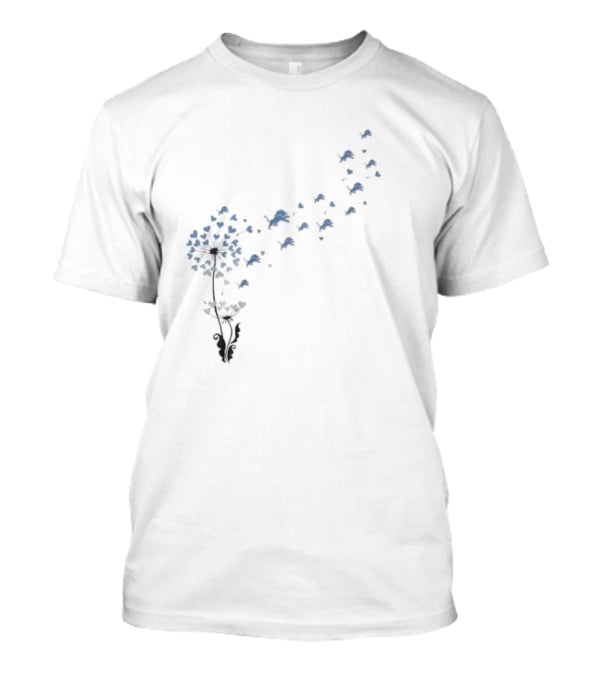 Detroit Lions Dandelion Flower Burst T-Shirt