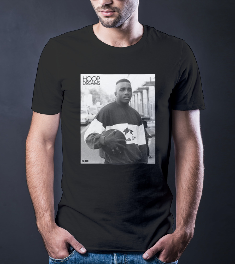 Hoop Dreams William Gates Photo Black And White SLAM T-Shirt
