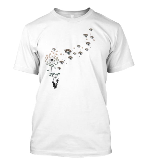 Jacksonville Jaguars Floral Dandelion Logo T-Shirt
