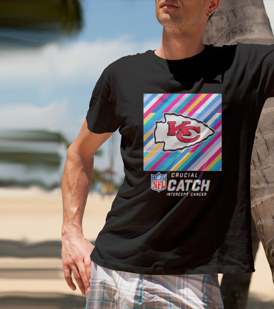 NFL Crucial Catch Intercept Cancer Kansas City Chiefs T-Shirt