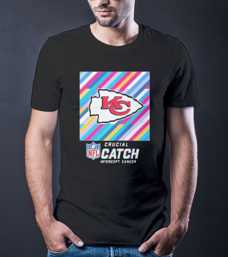 NFL Crucial Catch Intercept Cancer Kansas City Chiefs T-Shirt