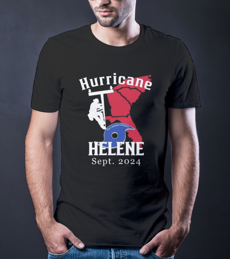 Hurricane Helene The Lineman Company Sept. T-Shirt