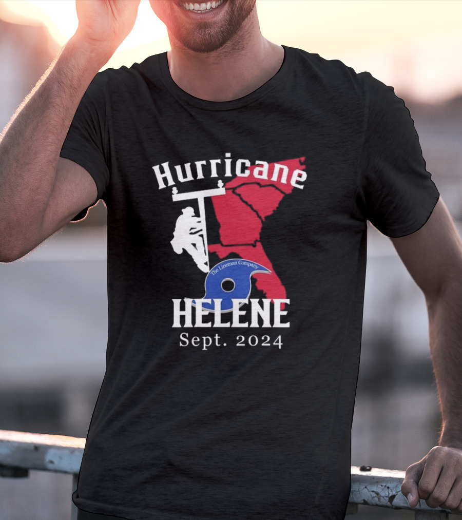 Hurricane Helene The Lineman Company Sept. T-Shirt