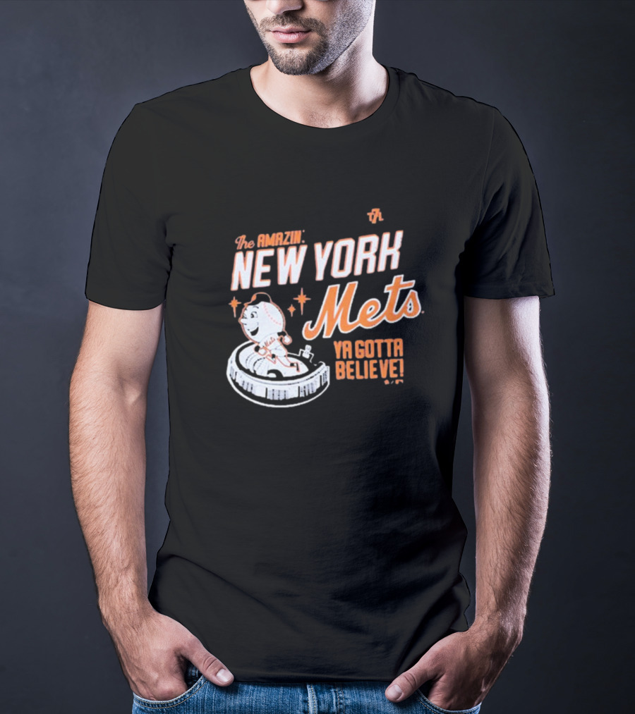 The Amazin' New York Mets Ya Gotta Believe Mr. Met T-Shirt