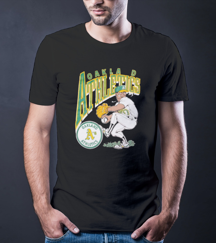 Oakland Athletics Vintage 1990s MLB Caricature A's T-Shirt