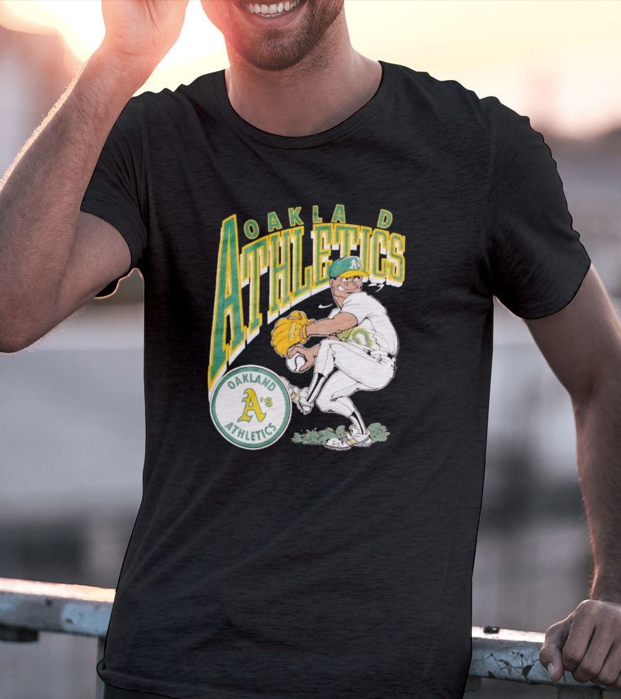 Oakland Athletics Vintage 1990s MLB Caricature A's T-Shirt