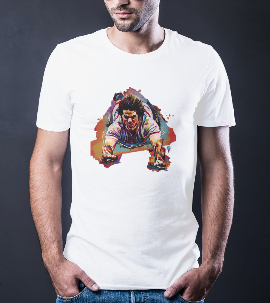 Pete Rose Sliding Action – Shawn Voelker T-Shirt