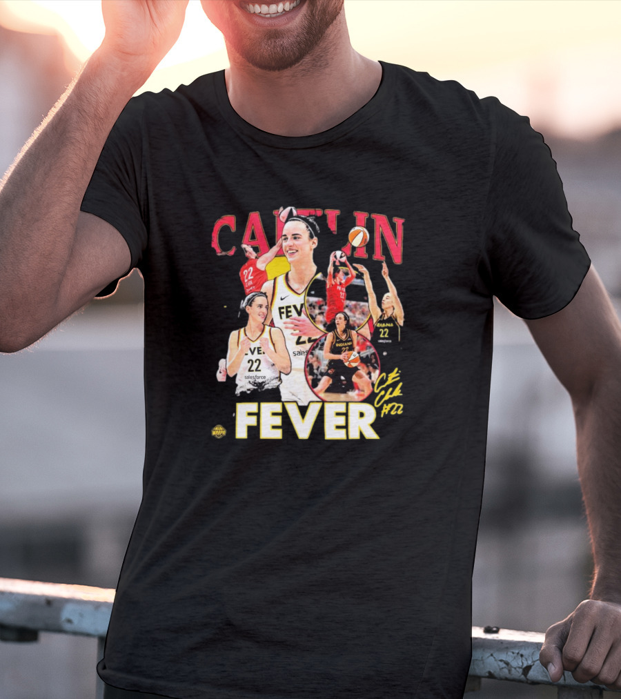 Caitlin Clark Fever WNBA Rookie Of The Year Indiana 22 Signature T-Shirt