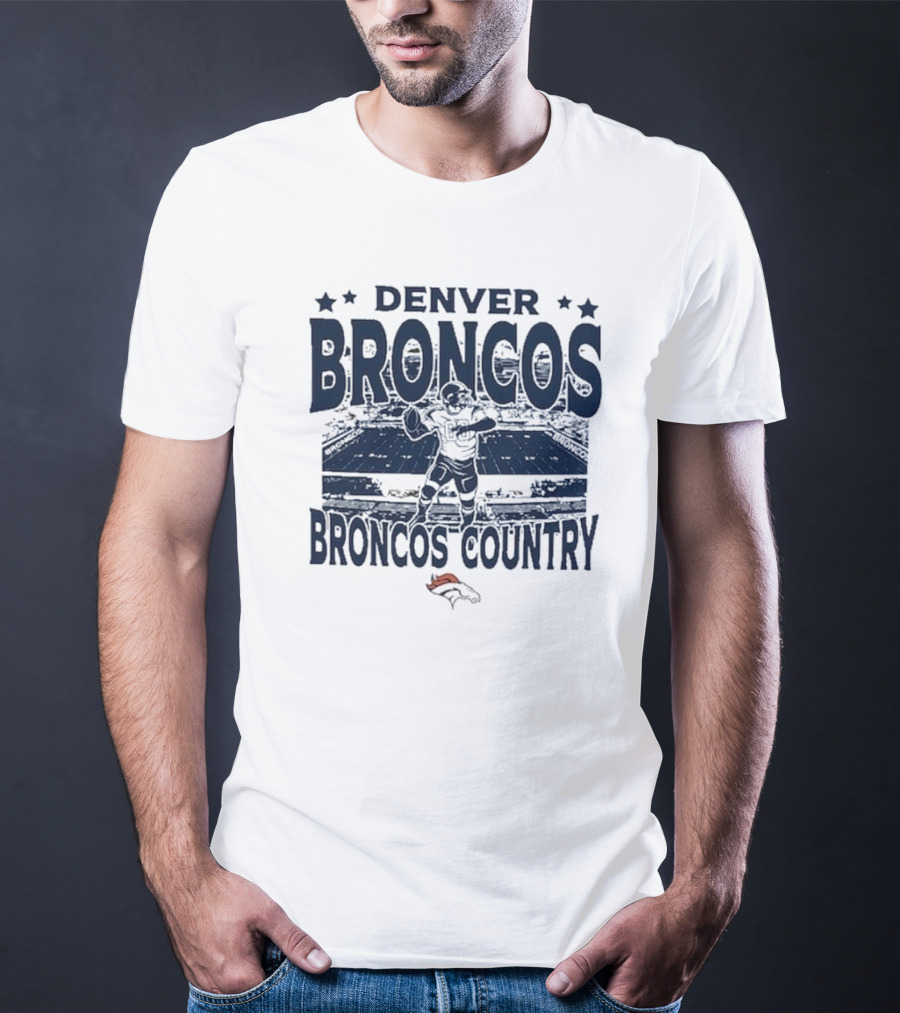 Denver Broncos Broncos Country Vintage Stadium Game Day Football T-Shirt