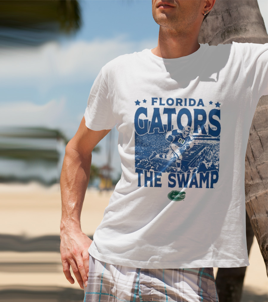 Florida Gators The Swamp Vintage Stadium Football Player Gameday T-Shirt