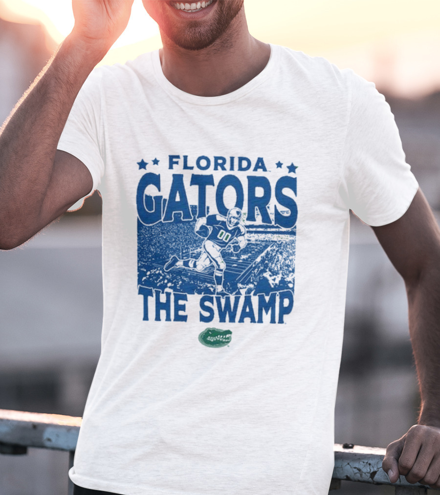 Florida Gators The Swamp Vintage Stadium Football Player Gameday T-Shirt